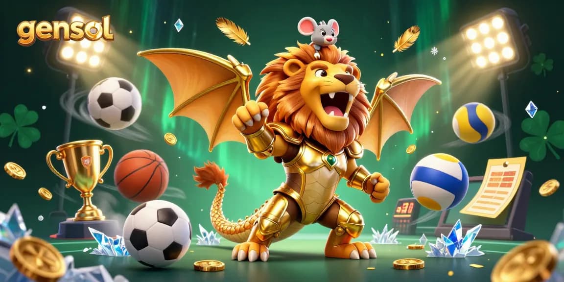 Engage with gensol’s thrilling betting experience as a golden chimera leads the action with sports elements.