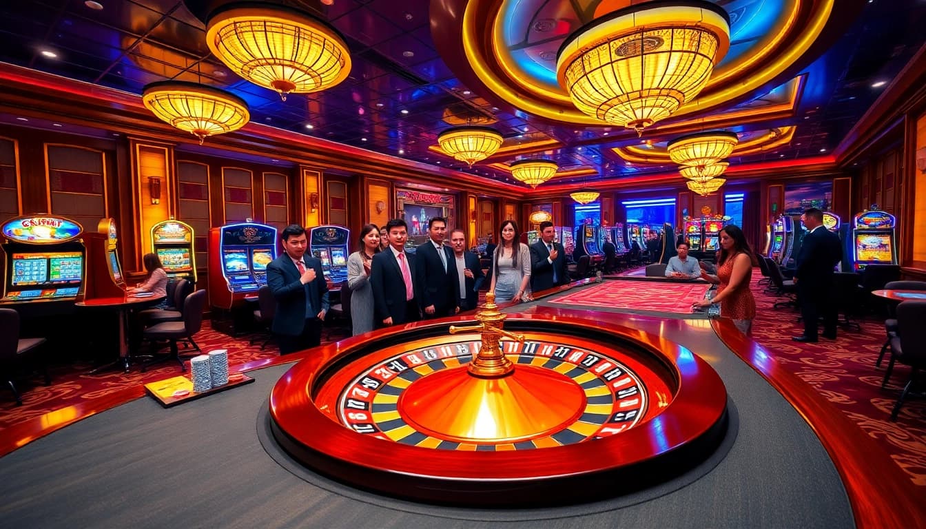Experience the excitement of gambling with 789win vip in a luxurious casino setting filled with action.