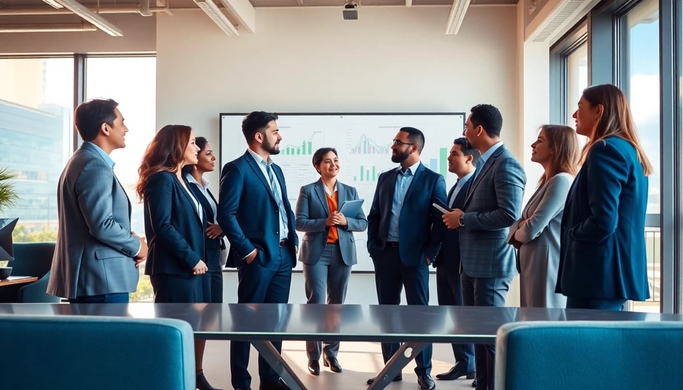 Enhancing Acquisition Planning through professional collaboration in a modern office setting.