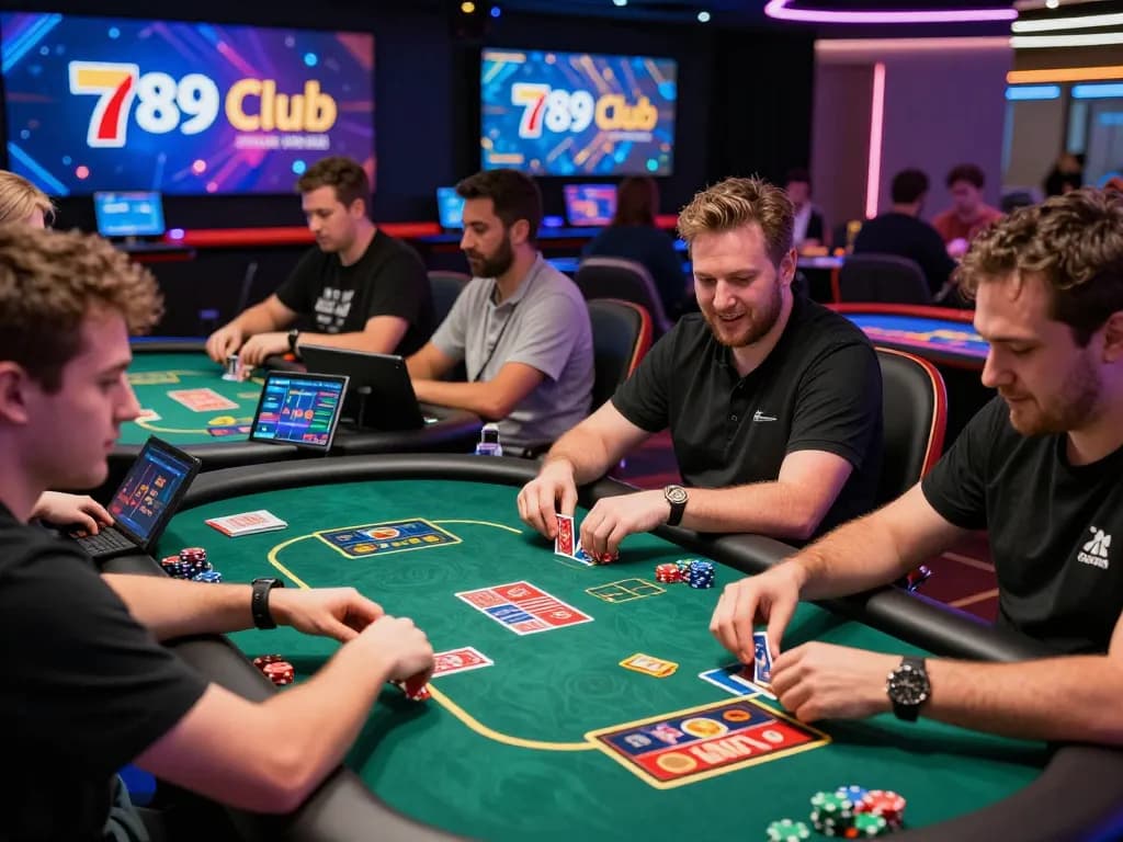 Players enjoying thrilling games at 789 Club's online casino environment, showcasing vibrant graphics and immersive experiences.