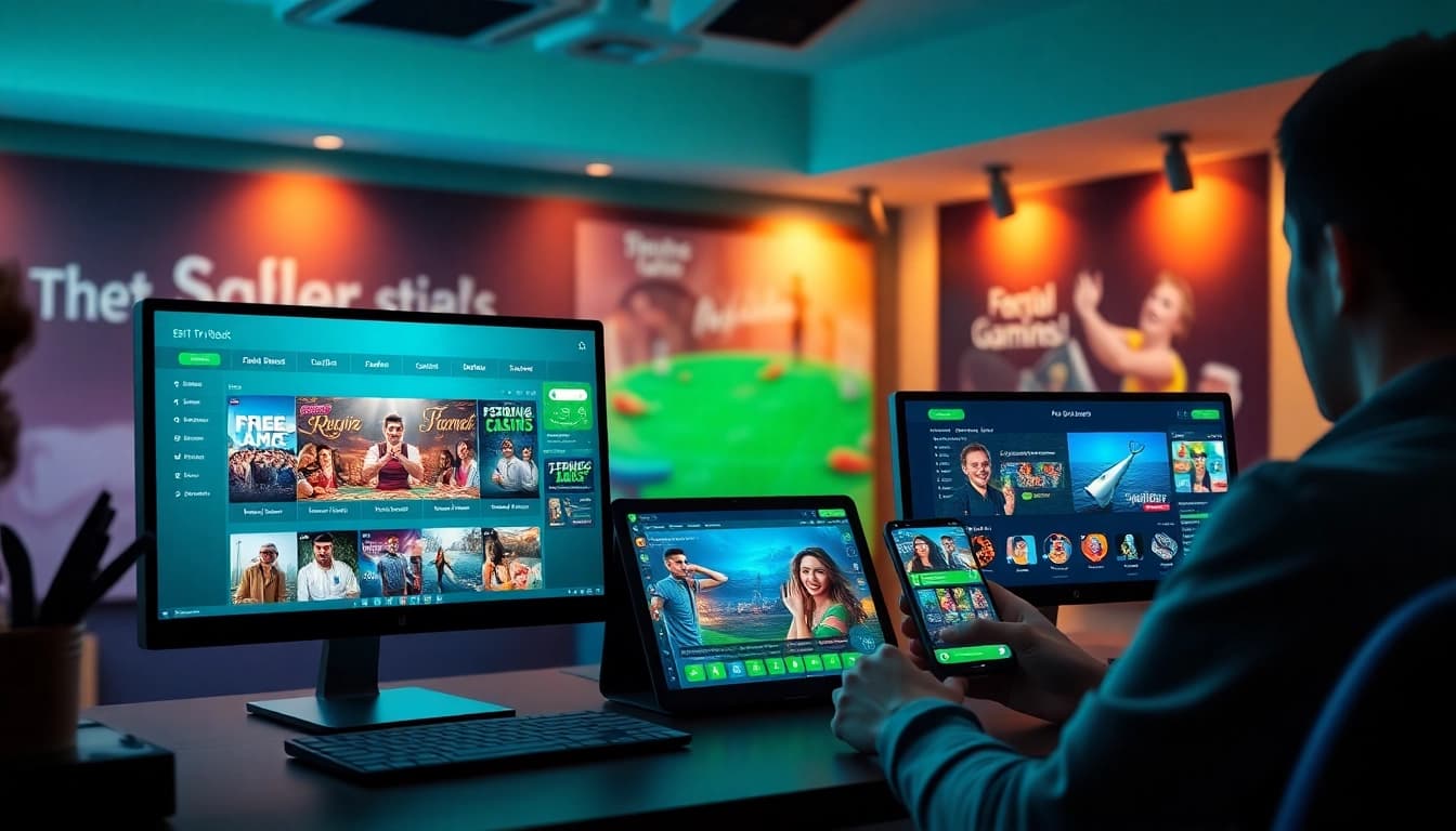Online betting platform interface showcasing gaming options and promotions on stimmgewitter.org