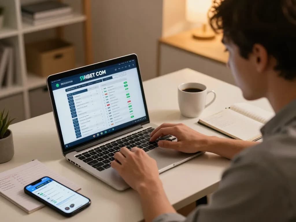 Engaging with SHBET COM through online sports betting, showing exciting odds and user strategy notes.