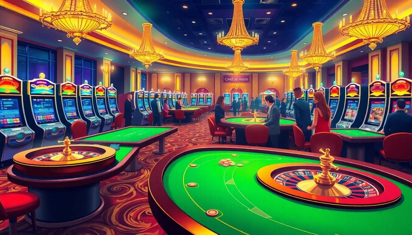 Experience the thrilling excitement of dom88.us.com in this luxurious casino scene.