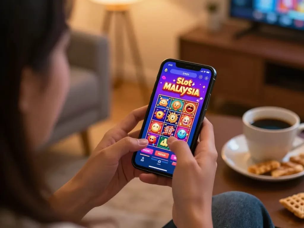 Exciting gameplay on Slot Malaysia app showcasing popular slots on a smartphone.
