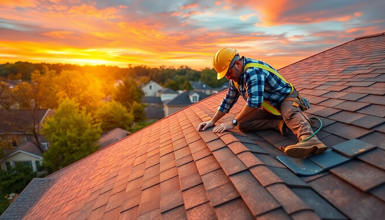 Roofing expert working on a house in South Jersey highlighting quality craftsmanship.