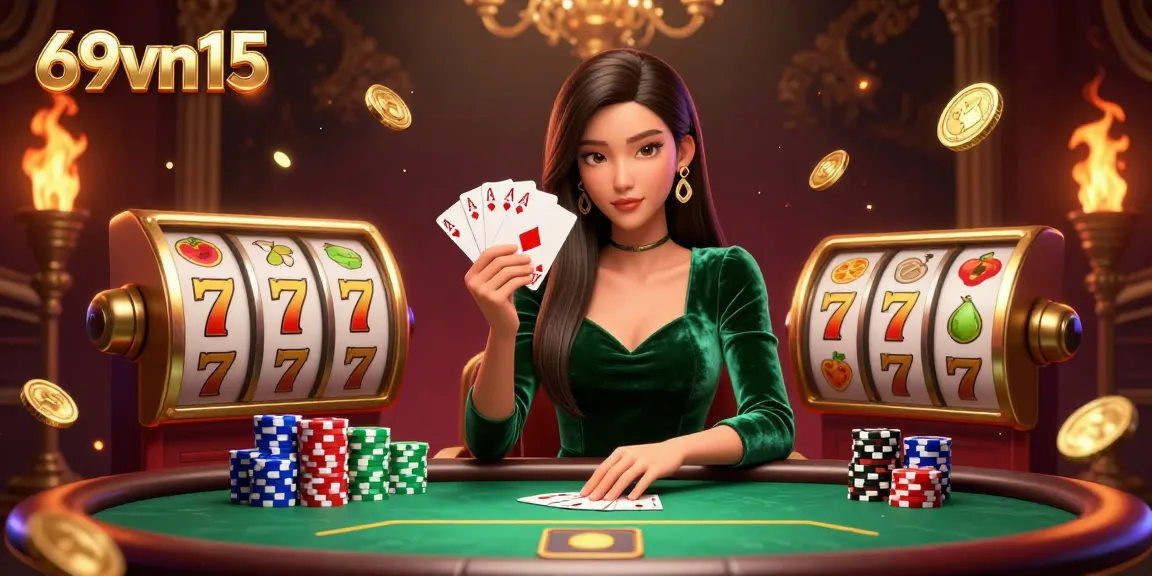 Engage with the thrilling experience of 69vn15 at the vibrant poker table brimming with excitement.