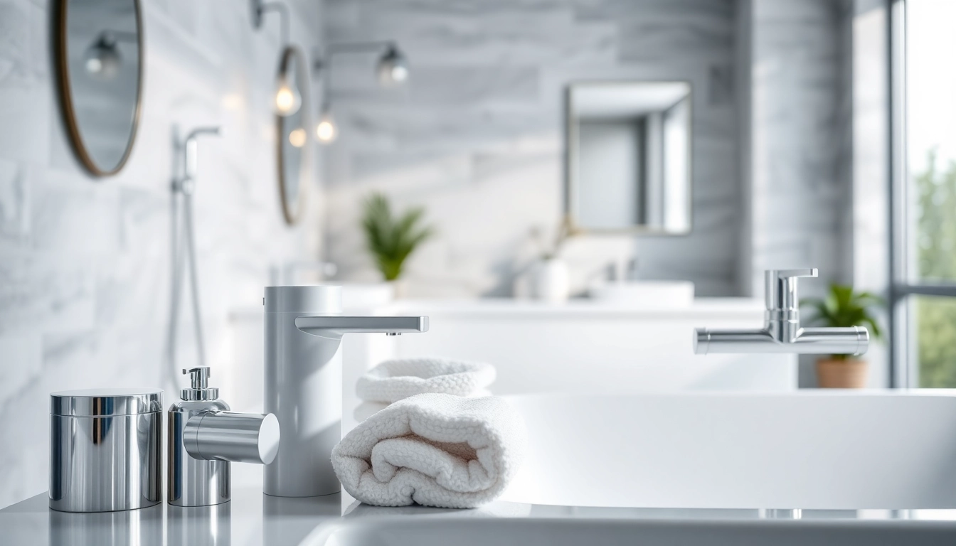 sonni sanitär hochwertige Sanitärprodukte in modernem Badezimmer betrachten.
