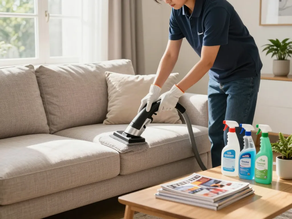 Professional upholstery cleaning service enhancing small business blogs on home care.