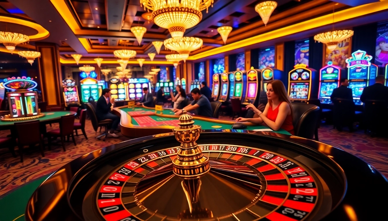 Experience the excitement of winning on 89bet. com with vibrant casino tables and roulette wheels.