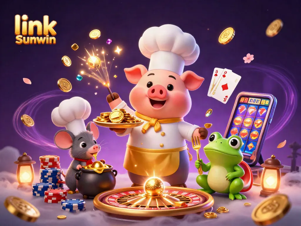 Winning with link Sunwin through exciting casino games and dynamic golden visuals.