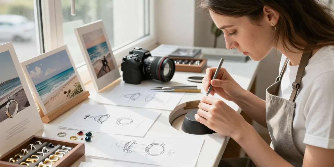 Custom engagement ring UK crafted in an elegant jewellery studio with artisan jeweller and design elements.