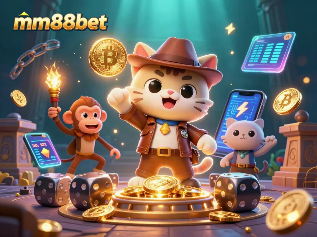 Engage in thrilling gameplay at mm88bet with exciting casino artifacts and crypto elements.