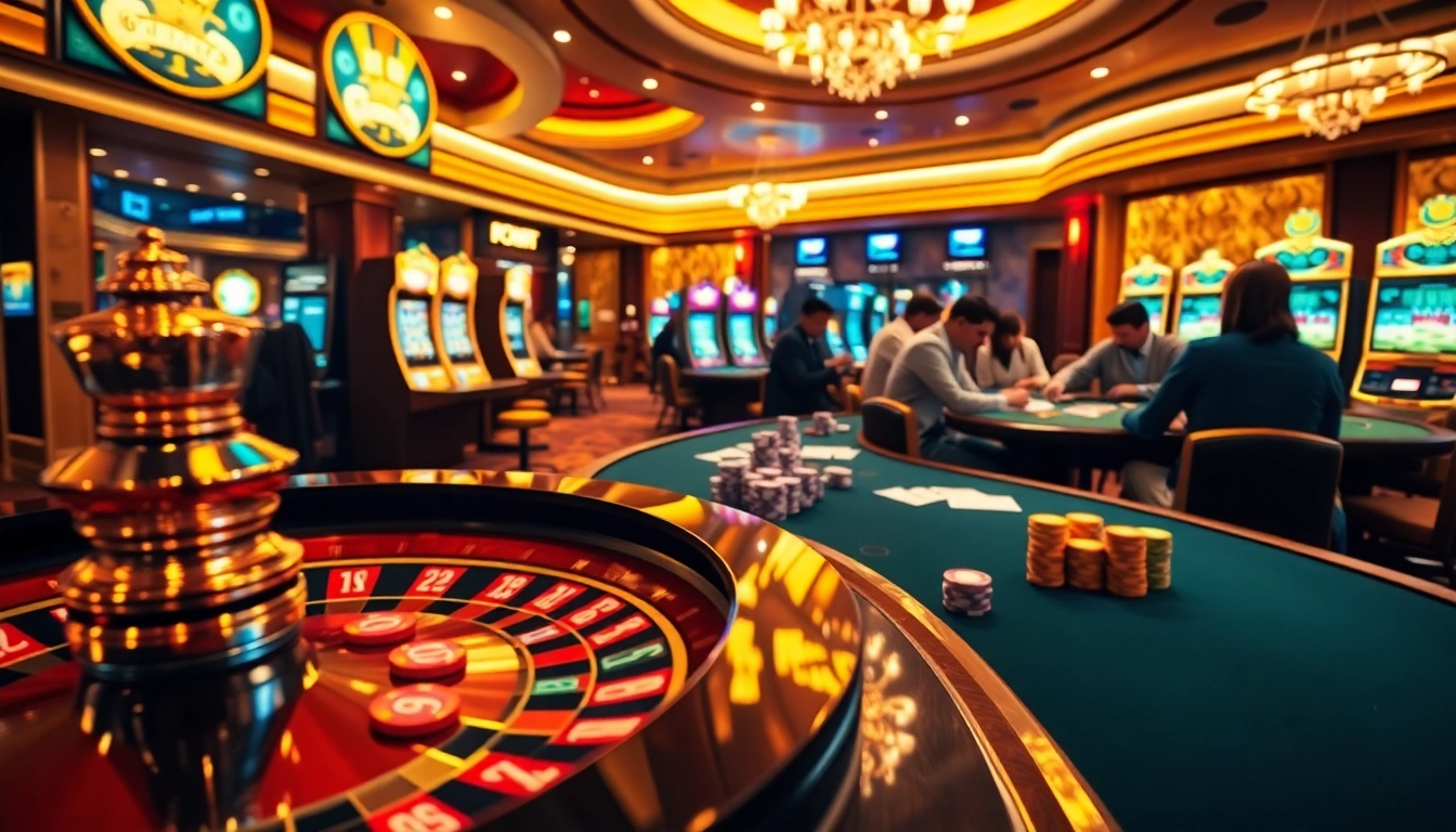 Experience the excitement of 8XX bet at a vibrant casino with roulette, poker, and slot machines.