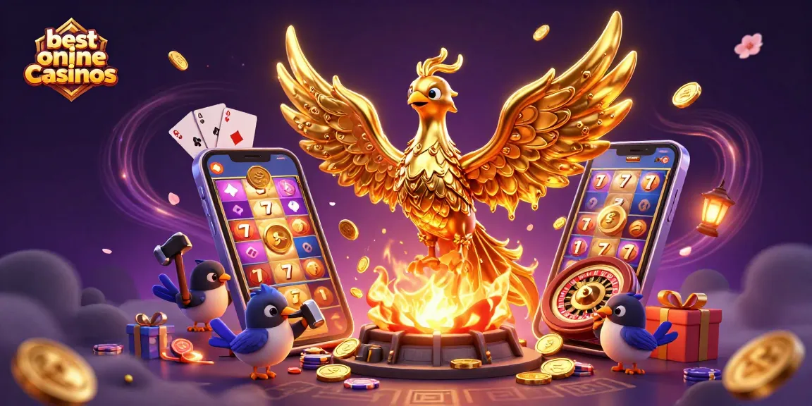 Engage with the best new online casinos featuring an exquisite phoenix and slot game elements